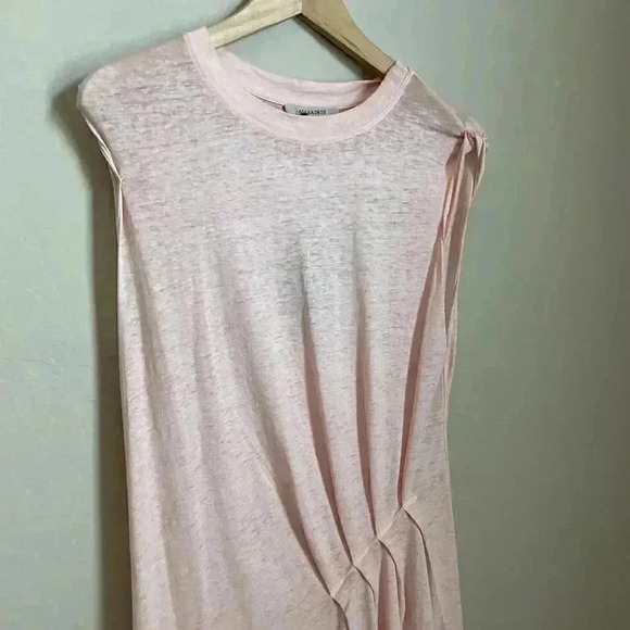 All Saints Duma Asymmetrical‎ Tank Dress Blush - Picture 2 of 16